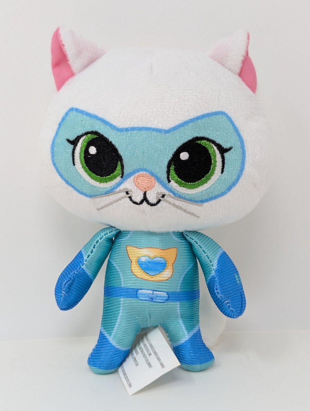 Disney Junior Superkitties Bitsy Plush White Cat Super Hero